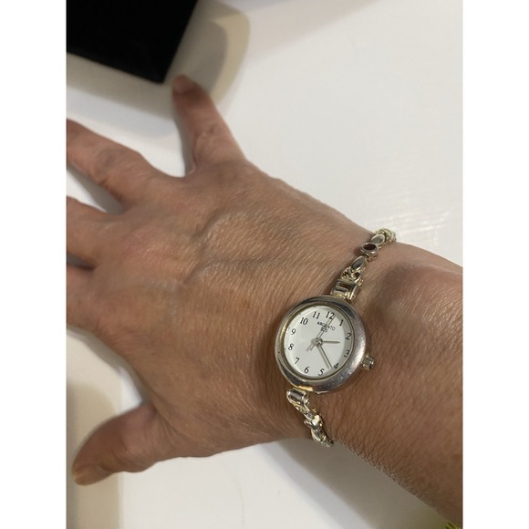 Argento Sterling Silver 925 Watch With Multicolor Crystals With New Battery main image 5